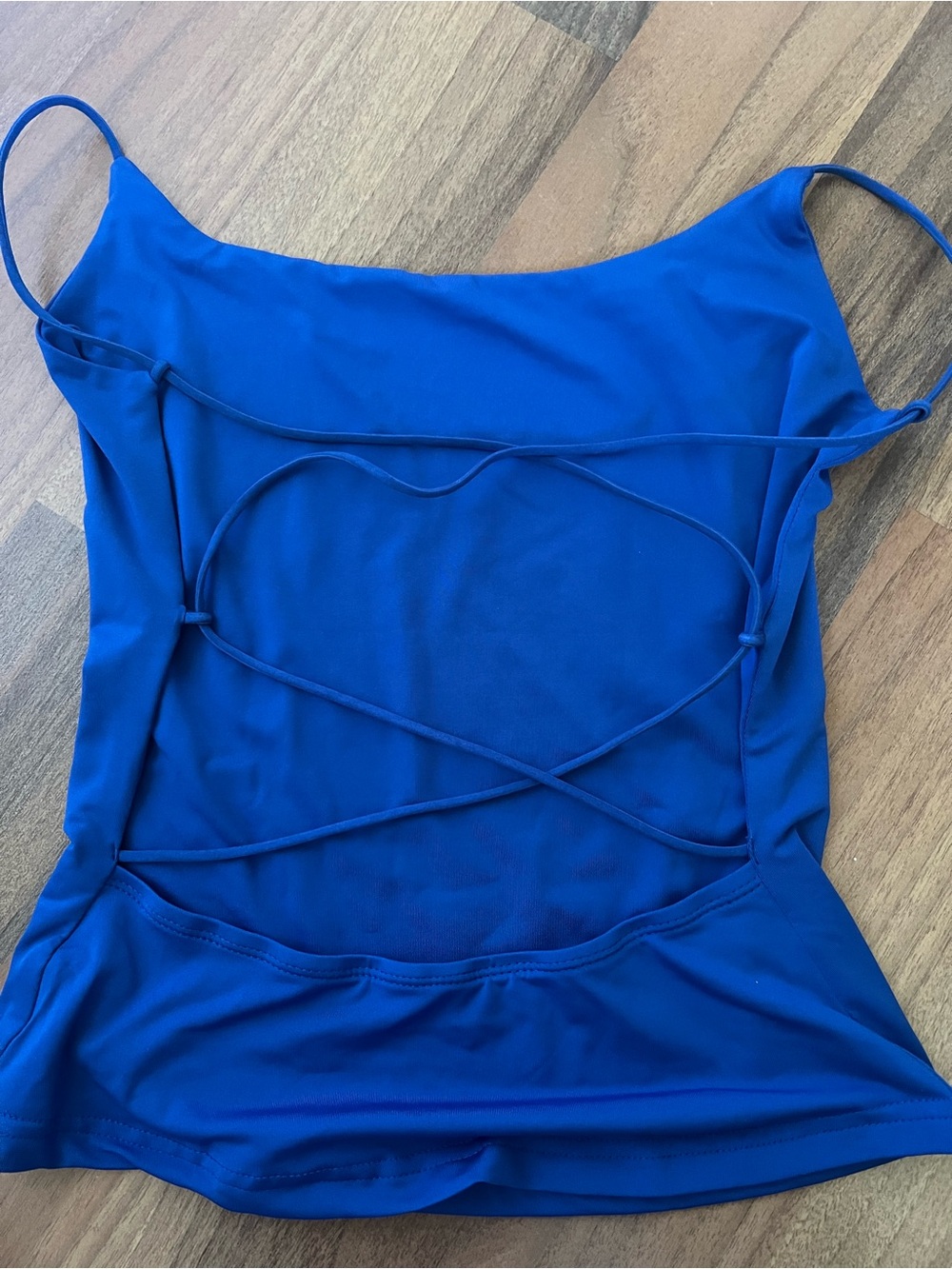 Blue backless cami - Picture 2 of 2